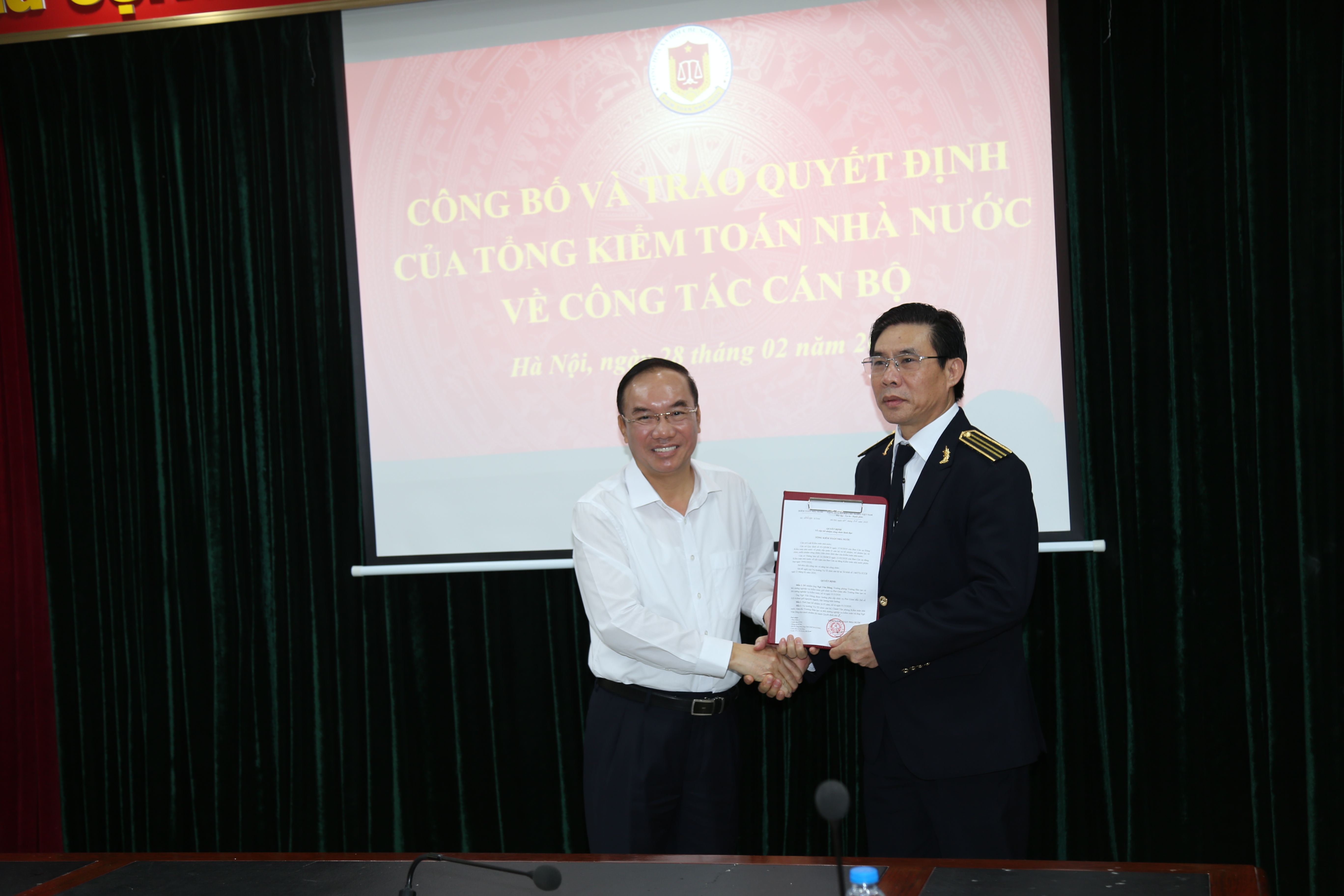 Trường Đào tạo và Bồi dưỡng nghiệp vụ kiểm toán tổ chức lễ trao quyết định bổ nhiệm Phó Giám đốc Trường